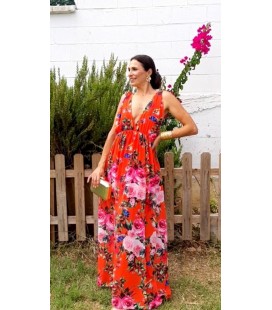 VESTIDO ESTAMPADO LARGO