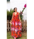 VESTIDO ESTAMPADO LARGO