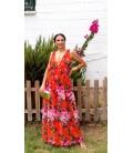 VESTIDO ESTAMPADO LARGO