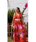 VESTIDO ESTAMPADO LARGO