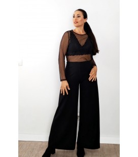 Blusa Transparente con Top Encaje