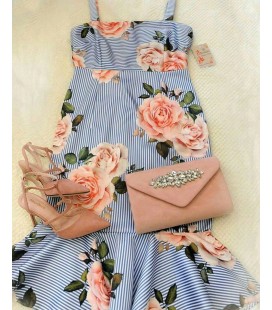VESTIDO ESTAMPADO CORTO