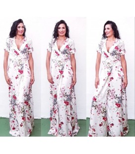VESTIDO EVENTO LARGO ESTAMPADO