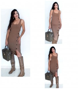 Vestido canalé