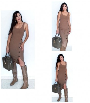 Vestido canalé