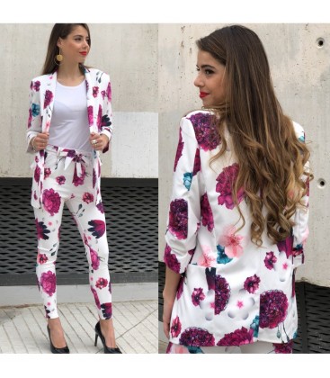 TRAJE CHAQUETA ESTAMPADO