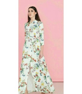 VESTIDO ESTAMPADO LARGO