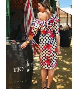VESTIDO LUNARES ESTAMPADO